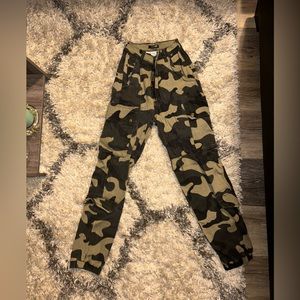 Camo Cargo Jogger Pants